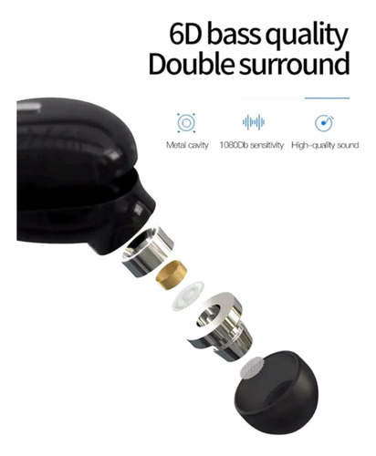Auriculares Bluetooth Con Micrófono Auriculares Intraurales
