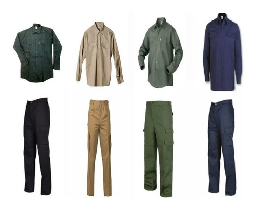 Kit De Camisa Y Pantalon De Trabajo Standard Ombu