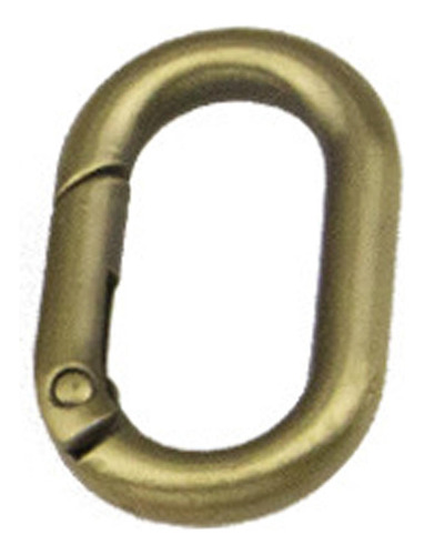 10 Uds. Anillos Ovalados De Resorte Mosquetón Bronce