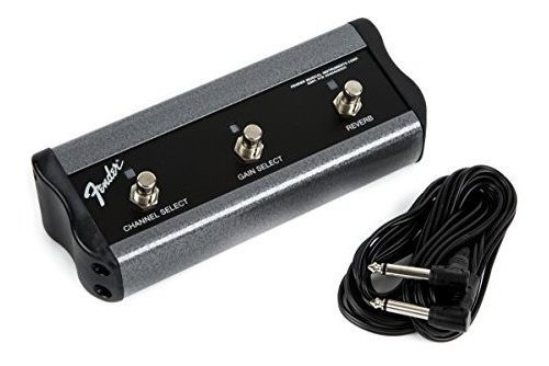 Fender 3 Button Footswitch Canal Ganancia Reverb 1 4