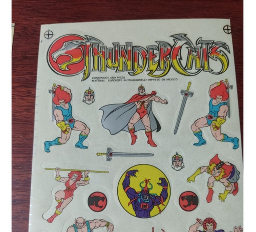 Thundercats Planillas De Estampas Auto Adheribles Años 80's