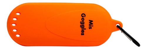 Estuche Goggles De Silicon Color Durazno - Escualo Color Naranja