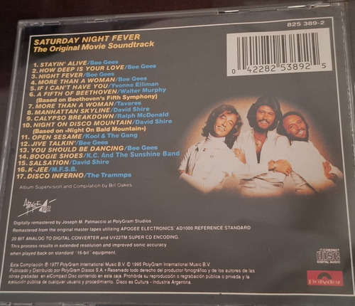 Saturday Night Fever Cd Música De La Pelicula (Usado)