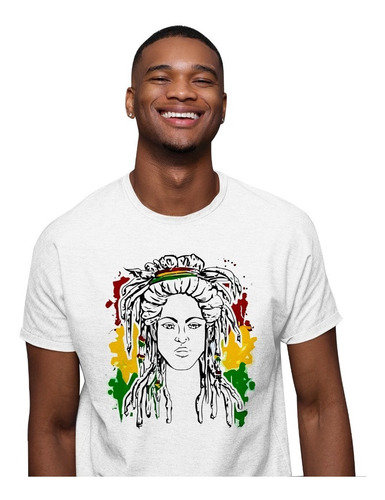 Camiseta Modelo Zion Reggae Para Caballero Barato