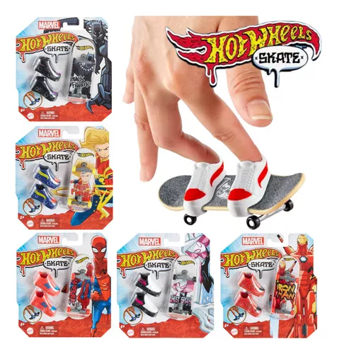 Hot Wheels Skate De Dedo Com Tênis Fingerboards - Mattel