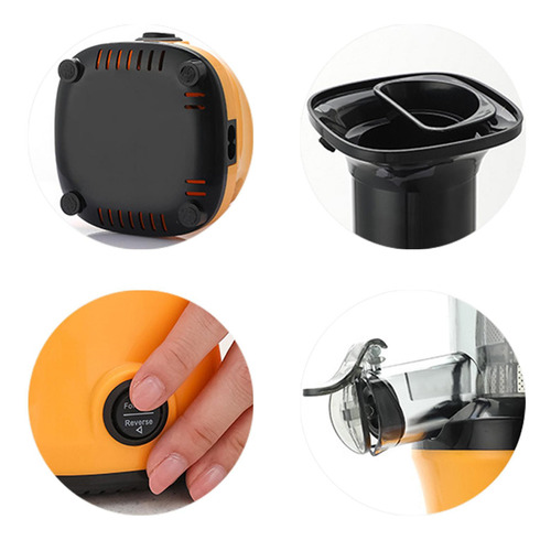 Extractor De Jugo De Prensa En Frío Compacto Naranja