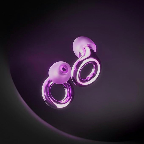 Tapones Auditivo Earplugs Alta Fidelidad Con Filtro Ruido Violeta