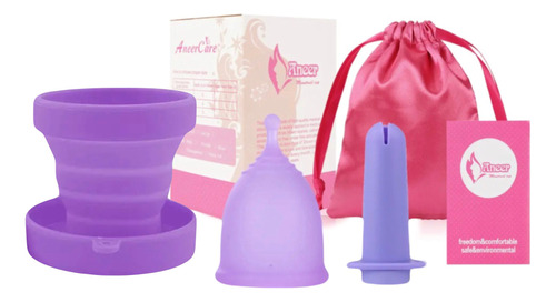 Copa Menstrual + Aplicador De Copa Menstrual + Vaso Aneer