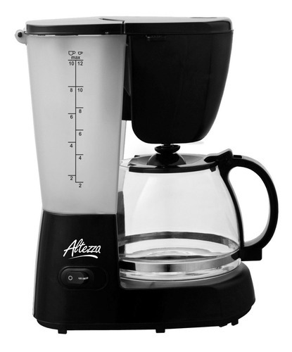 Cafetera Eléctrica Altezza 12 Tazas Negra Color Negro 110v