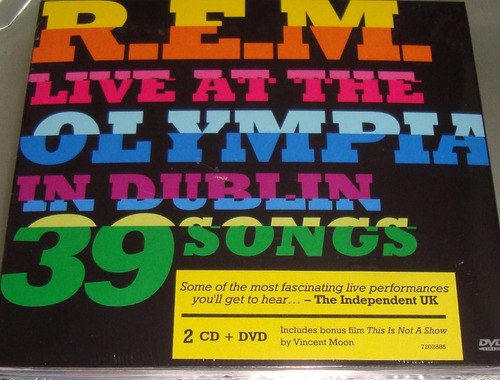 R.e.m. Live At The Olympia In Dublic 2 Cd +dvd Sellado Kktus