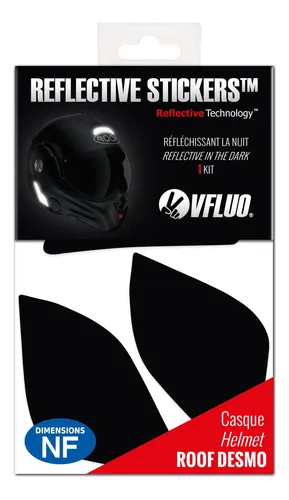 Vfluo - Kit De Pegatinas Reflectantes - Casco De Moto Roof .