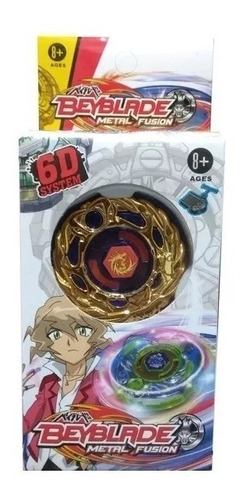 10 Beyblade Con Luces Tornado Metal Masters 6d Trompo  Niño