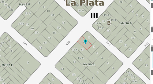 Lote En Venta Sobre Avenida 520 (18 X 32)