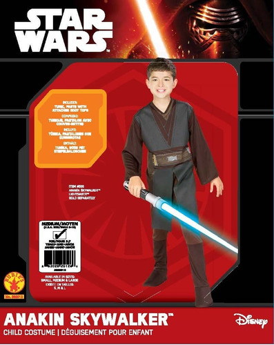 Anakin Skywalker Jedi Chicos Traje Niños Disney Guerra De Las Galaxias Vestido de fantasía Traje Lic 