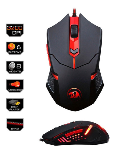 Mouse Gamer Redragon Centrophorus M601