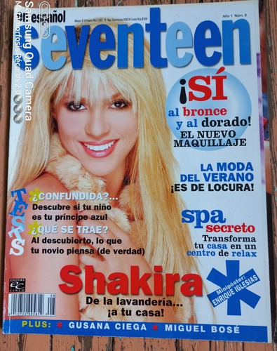 Shakira Revista Seventeen, Año 2002.