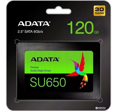 Disco sólido SSD interno Adata Ultimate SU650 ASU650SS-120GT-R 120GB