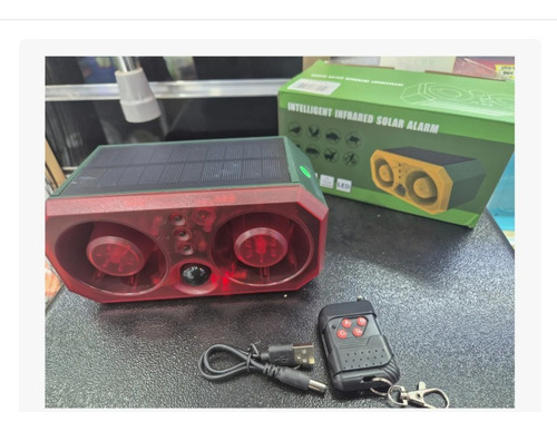 Alarma Solar Con Luz Y Sensor De Movimiento + Control