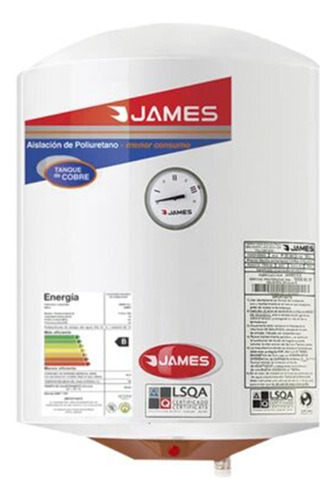 Calefón James 40l Cobre, Envíos Gratis A Todo Montevideo!!