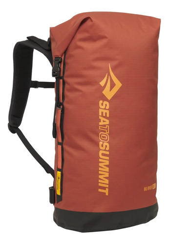 Mochila Seca Sea To Summit Big River Ladrillo 50l Color Marrón Diseño De La Tela Liso