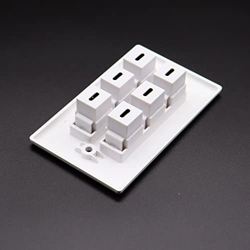 Motong 6 Puertos Cargador De Pared Usb Tipo C Placa De Enchu