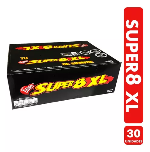 Super 8 Xl De Nestlé-oblea Bañada En Chocolate(caja Con 30u)