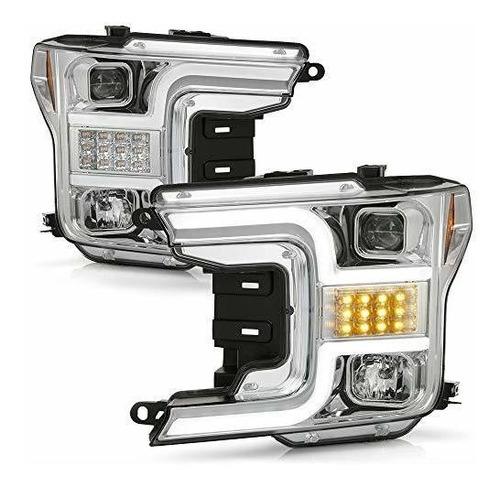 Faros Ford F150 18-20 [halógeno] C/señal Led