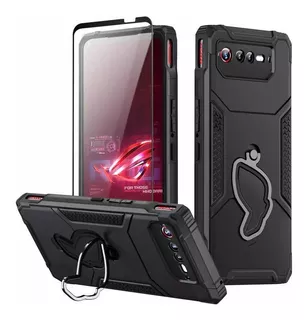 Capa Rog Phone 6 Military Blindada + Película 3d Premium