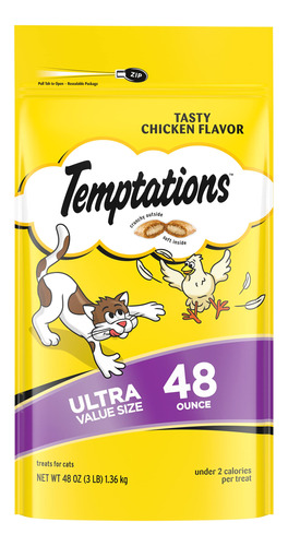 Temptations Classic Crunchy And Soft Cat Treats Sabor Pollo