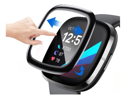 Skin Protector Pantalla Para Smartwatch Fitbit Versa 3/sense