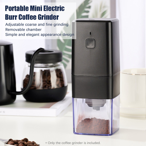 Mini Molinillo De Café Eléctrico Portátil Con Rebaba Ajustab