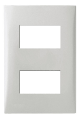 Placa 2 Modulos Separados 4x2 + Suporte Branco Imperia