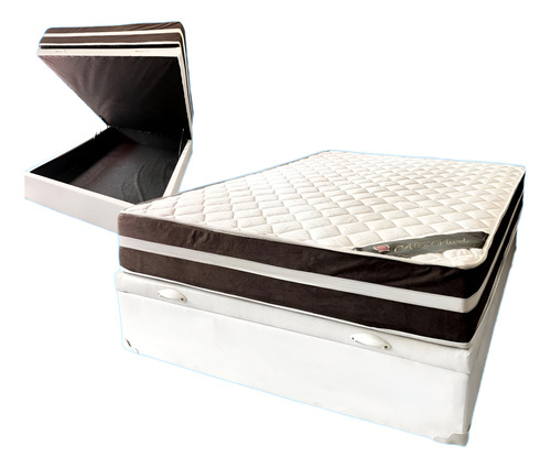 Conjunto Cama Box Baú Colchão Clássico Casal