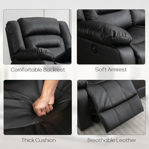 Sillón De Cine En Casa Reclinable C/3 Asientos, Ebello