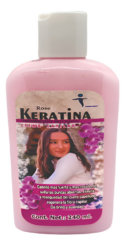 Keratina Crema Capilar Acondiciona Y Repara 240ml Rose