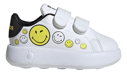 Tenis adidas Casual Smiley Advantage Niños Blanco Ih6257