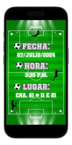 Tarjeta Digital En Video Personalizada De Fútbol
