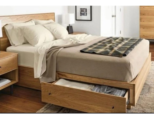 Cama Melania King Madera Eucaliptus Clear