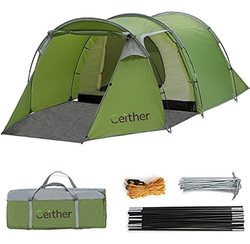 Carpa Túnel Ceither Mochila Para 4 Personas Carpa Impermeabl