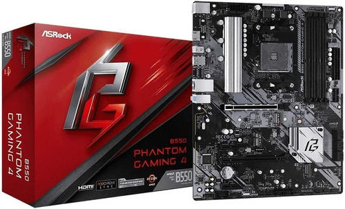 Asrock B550 Phantom Gaming 4 - Amd Ryzen Am4 - Super Precio!