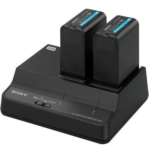 Sony Bc-u2 Dual- Charger For Bpu-90/60+ 2 Bateria Sony Bp-60