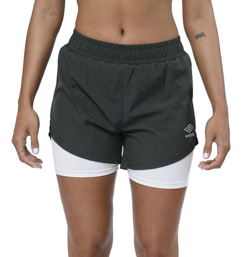 Short Con Calza Umbro Dinamic De Dama Running Mvd Sport