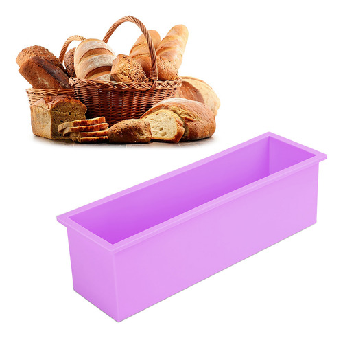 Molde Rectangular De Silicona Violet Mold Para Tostadas, 120