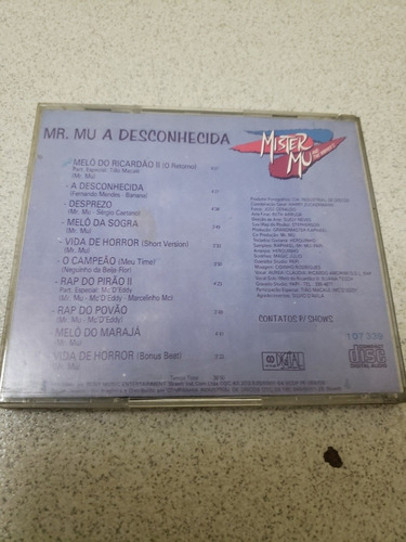 Cd Mister Mu A Desconhecida (Usado)