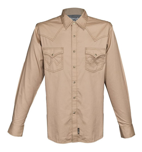 Camisa Vaquera Wrangler Hombre Manga Larga 502t