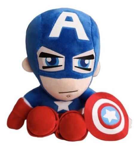 Capitão América Pelúcia Super Heróis 25 Cm Vingadores Marvel