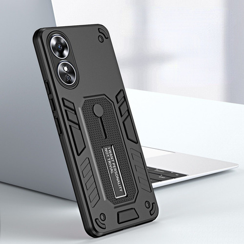 Funda Para Oppo A17/a17k, Soporte Metálico Anticolisión
