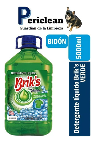 Detergente Brik´s 5 Lts Verde