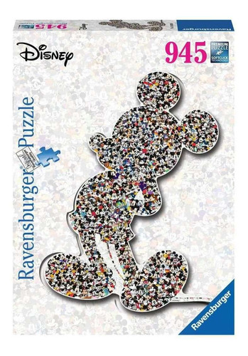 Imagen 1 de 2 de Rompecabezas Ravensburger Silhouette Disney Mickey Mouse Shaped 16099 de 945 piezas
