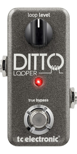 Tc Electronic Ditto Looper Pedal Looper Para Guitarra Bajo Color Gris